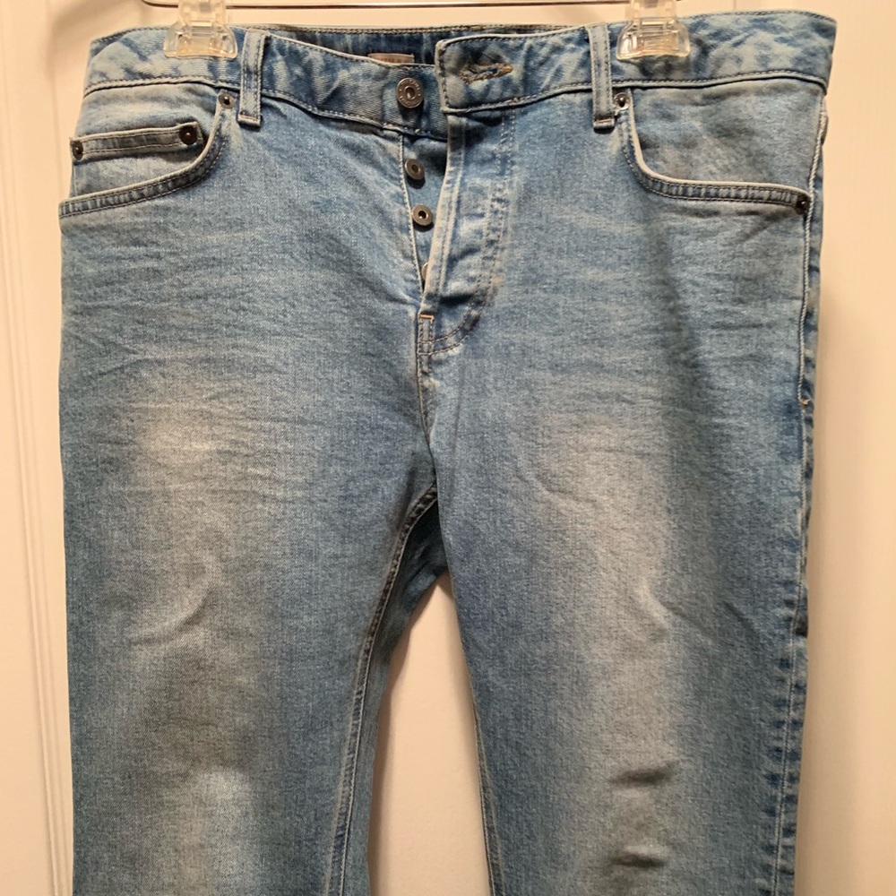 Top man Blue Stretch slim fit jeans size 34 waist
